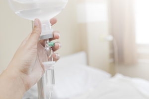 Saline IV drip for Infusion Therapy